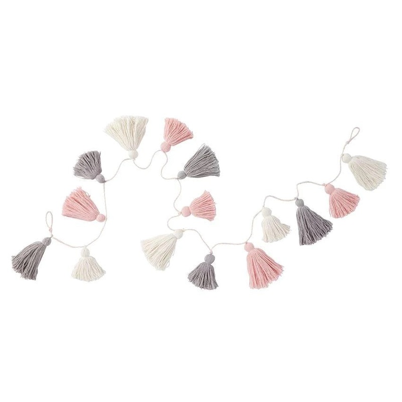 Mud Pie Pink Tassel Garland
