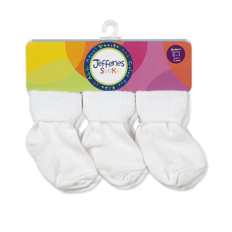 Jeffieries White Pima Socks Newborn