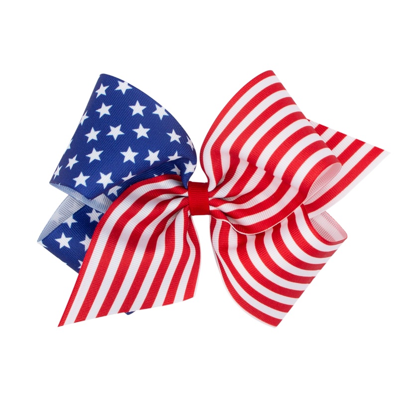 KNG PATR STAR STRIPE PRNT GG BOW