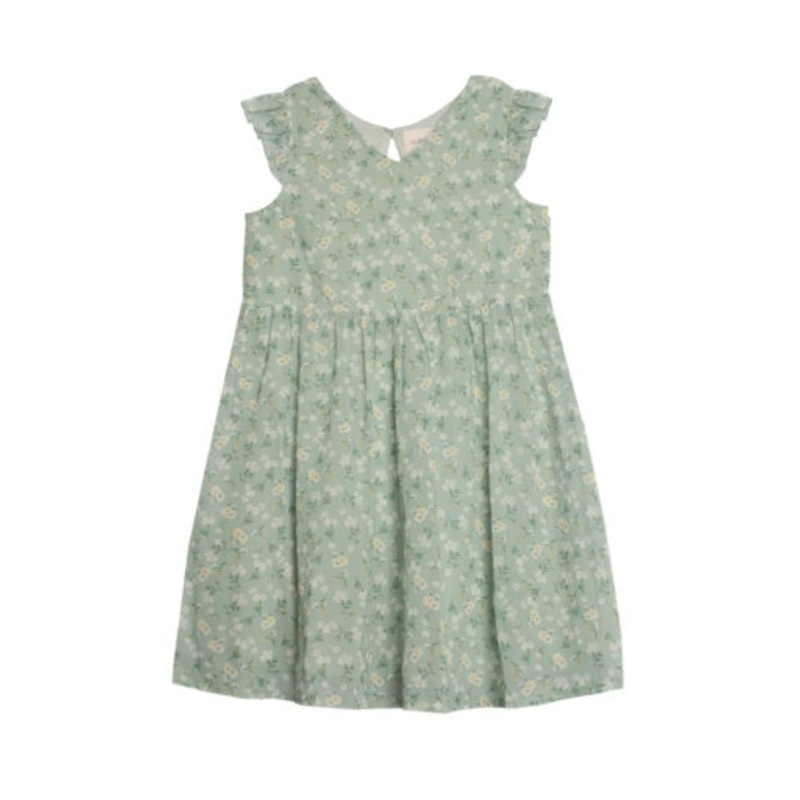 Mabel + Honey Garden Party Dress | Green 2T