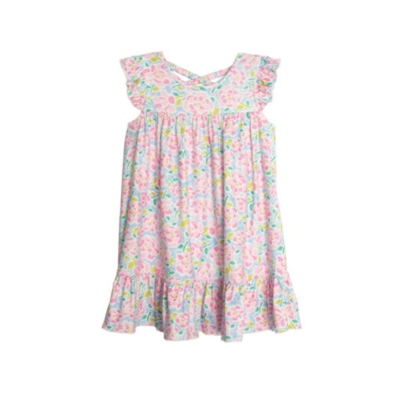 Mabel + Honey Pink Scribble Dress | Pink 2T