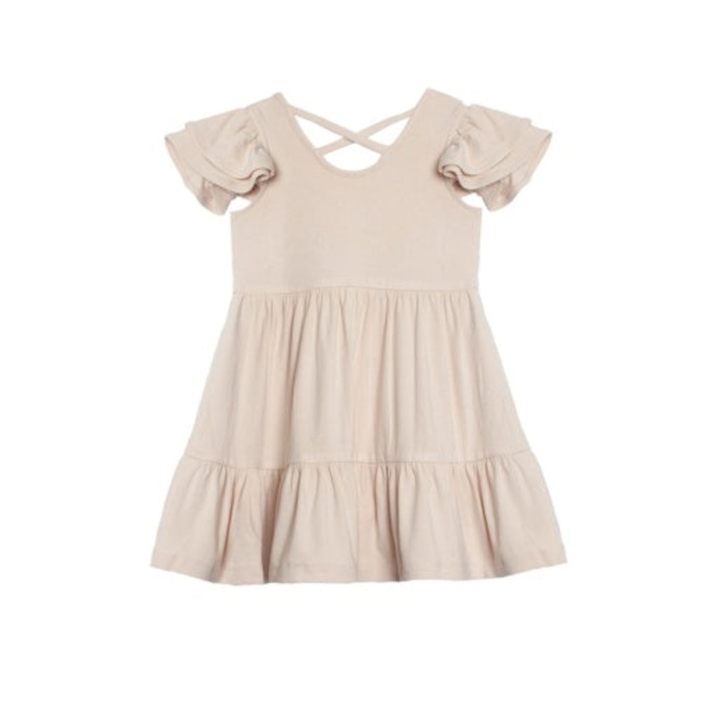 Mabel + Honey Tulip Fields Dress | Ivory 2T