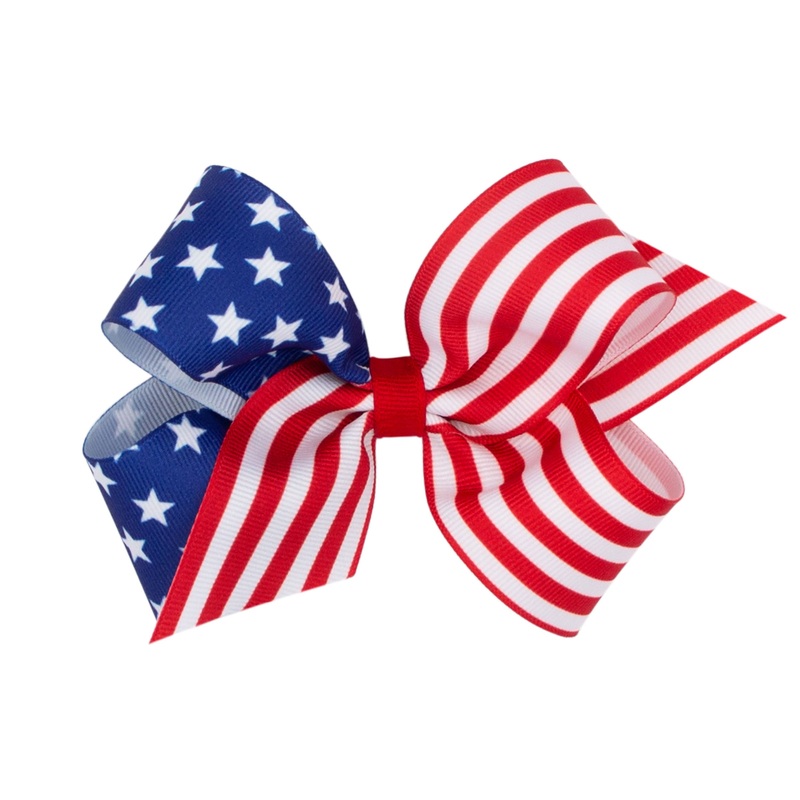 MED PATR STAR STRIPE PRNT GG BOW