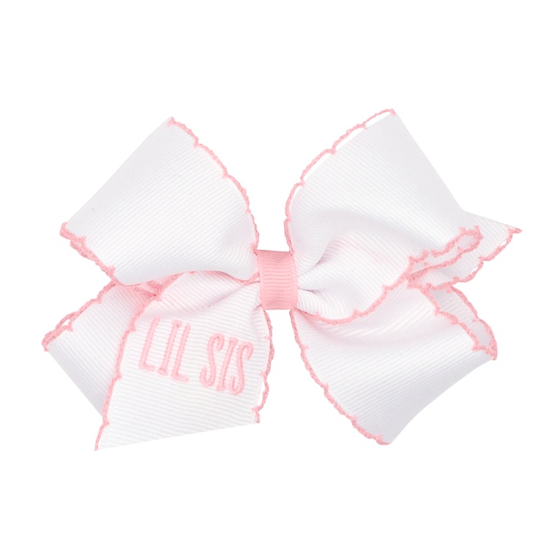 Medium Embr. LIL SIS Light Pink Sitch Edge