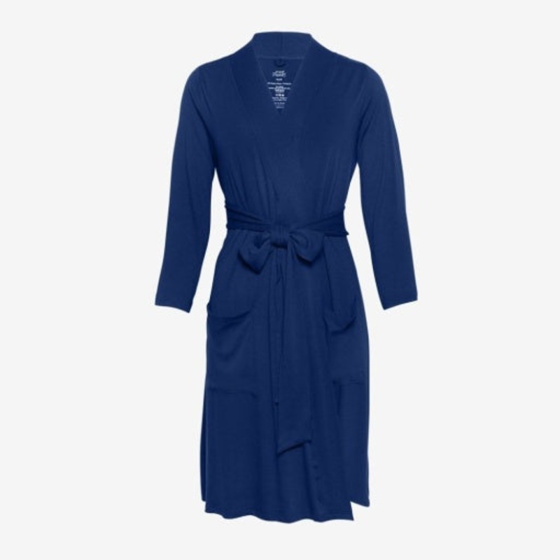Posh Peanut Solid Color Sailor Blue Robe Small (0-2)