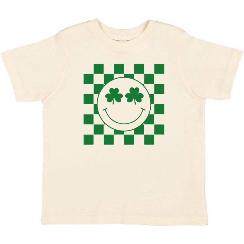 Shamrock Smiley St. Patrick’s Day Short Sleeve T-Shirt 12-18M