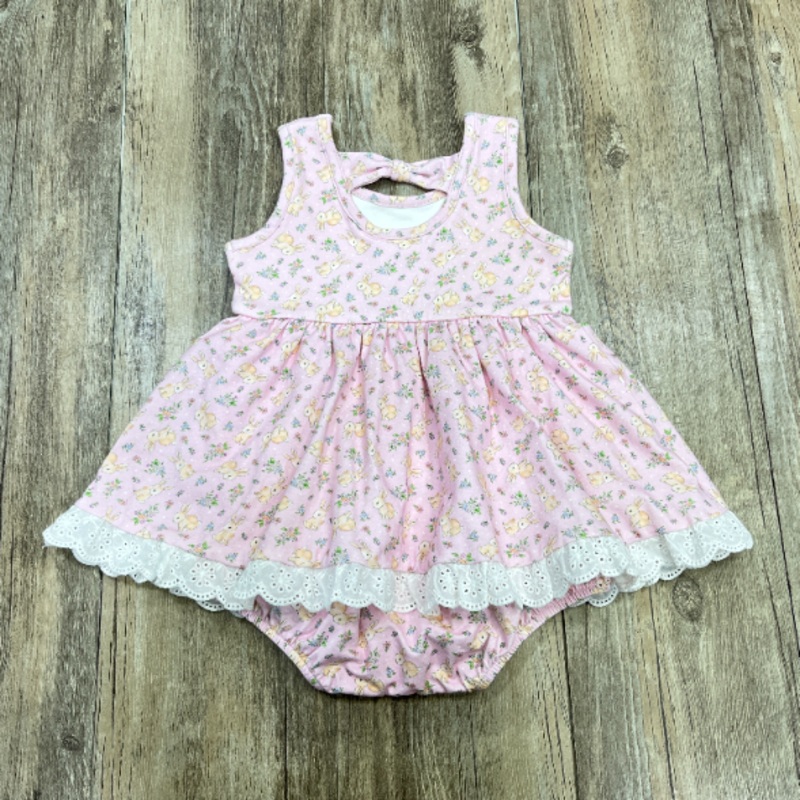 Swoon Baby Clothing Spring Bunny Bubble Eyelet Dress Newborn