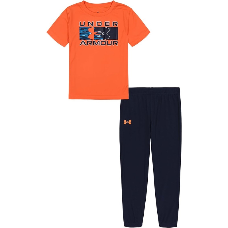 UA Sediment Camo Logo Set Dark Tangerine 2T