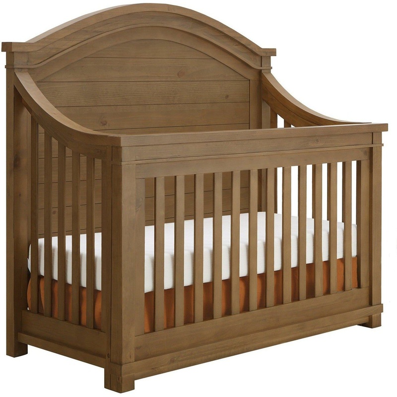 Appleseed Rowan 4-in-1 Convertible Arch-Top Crib Sandwash
