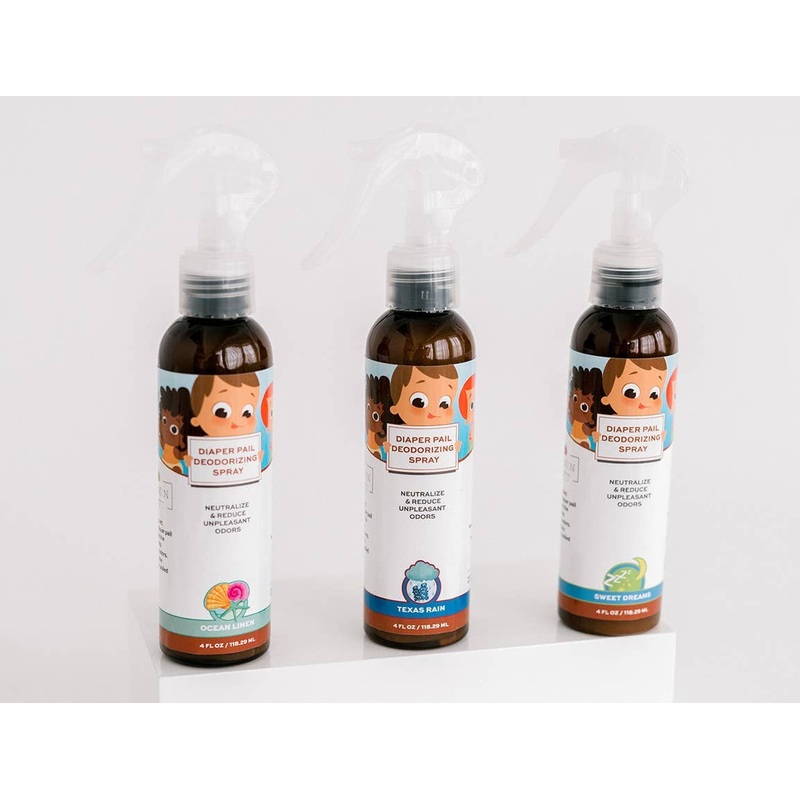 Diaper Pail Natural Deodorizing Spray 4 oz Texas Rain