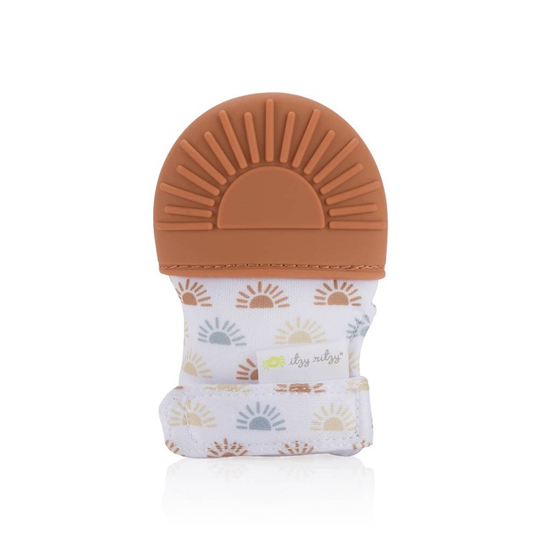 Itzy Mitt Silicone Teething Mitts: Sun