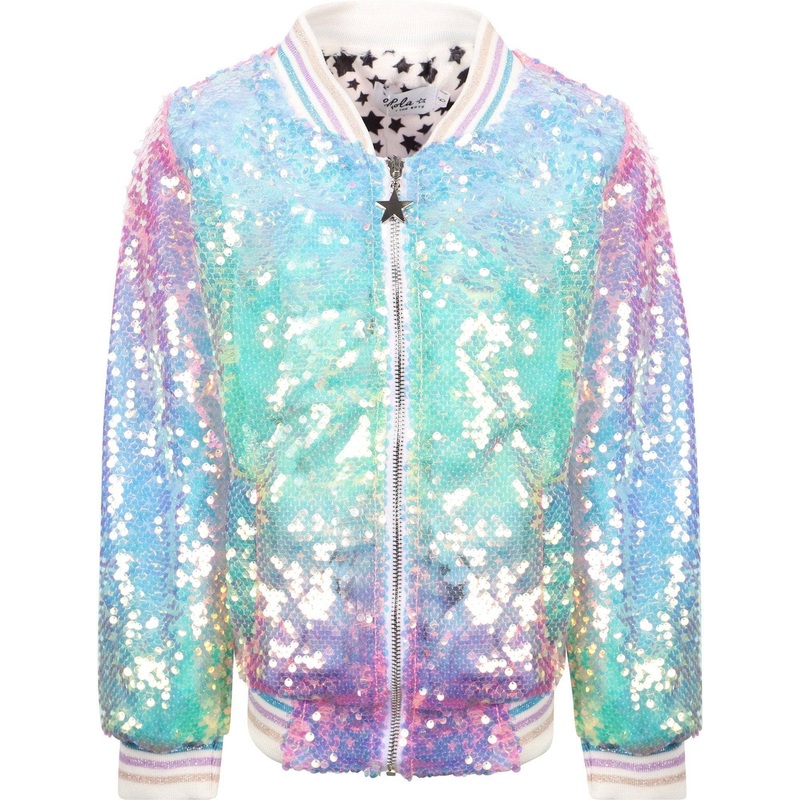 Lola + The Boys Icy Ombre Sequin Jacket 2