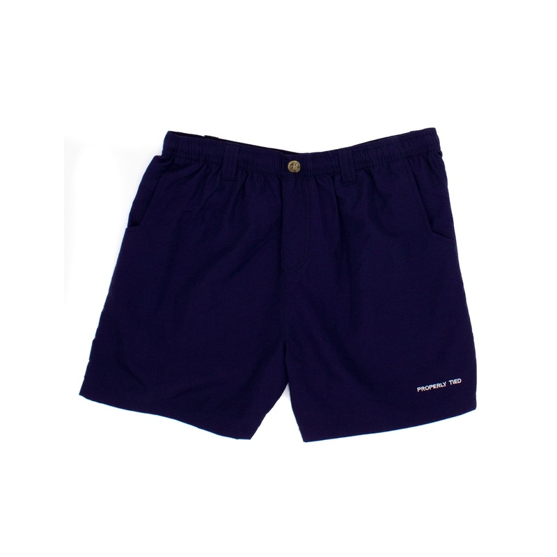 Lucky Duck Baby Mallard Short |  Navy 9-12M