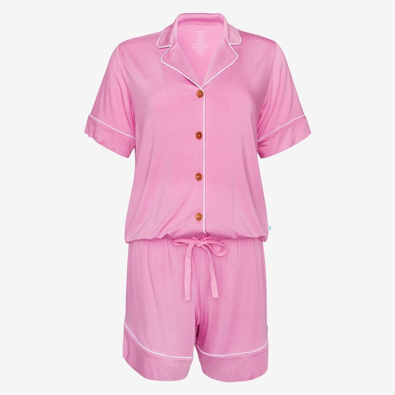 Pink Peony – Women’s Short Luxe Loungewear Adult Small