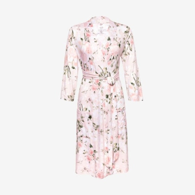 Posh Peanut Vintage Pink Rose Robe S/M