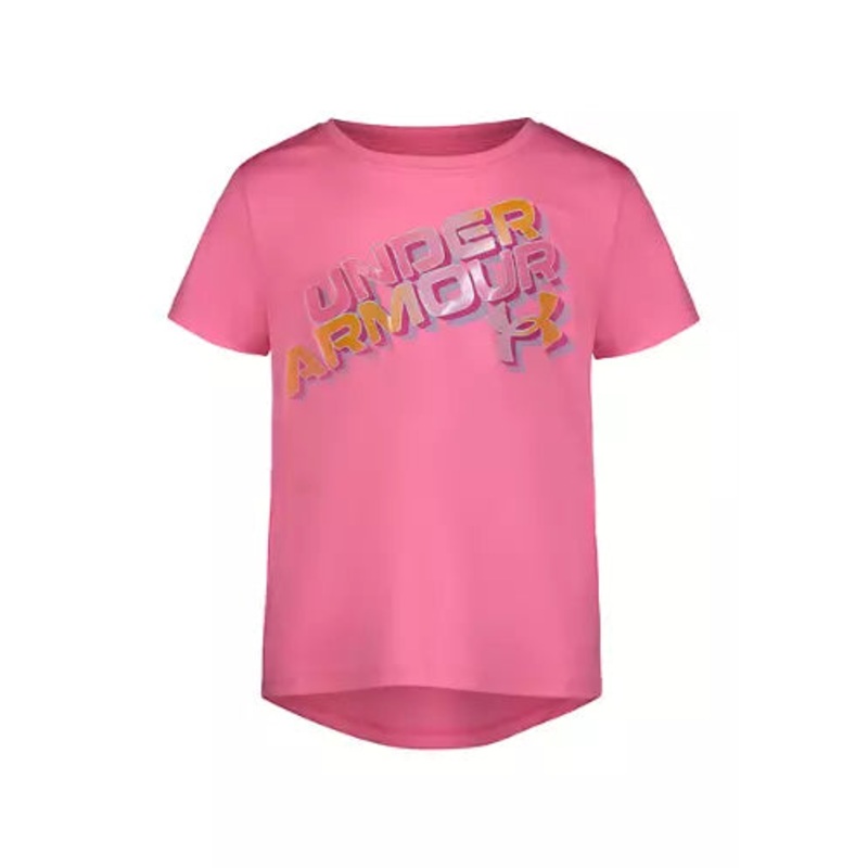 UA SPORT RESORT SS FLUO PINK 2T