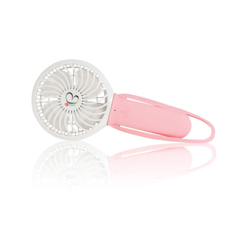 3 Speed Buggy Fan: Pink/White