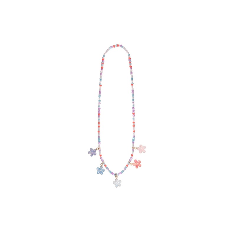 Boutique Shimmer Flower Necklace