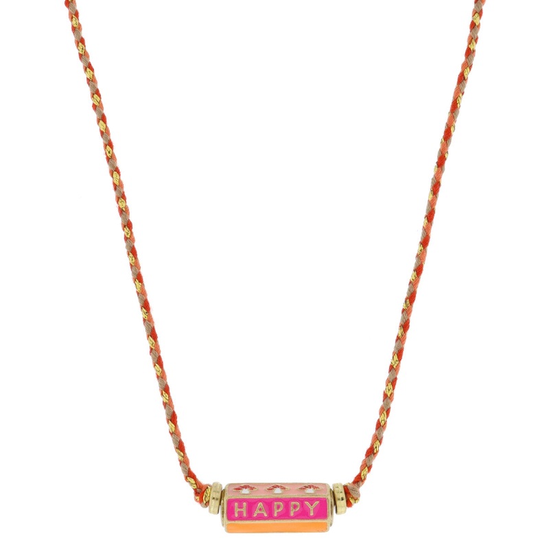 Jane Marie Happy, Mushrooms  Cylinder Necklace