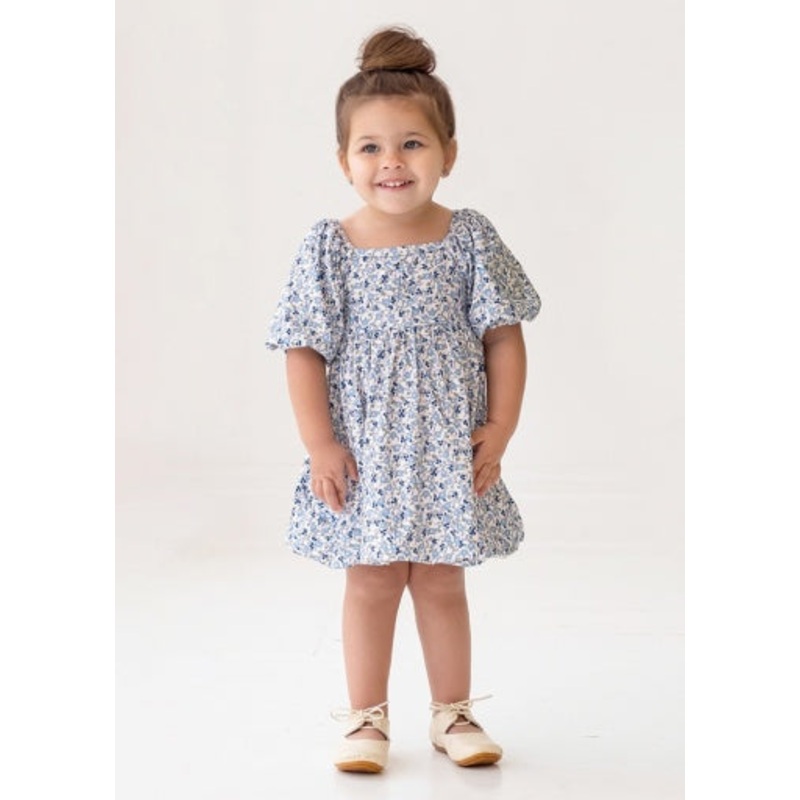Mabel + Honey Blue Bell Dress 2T