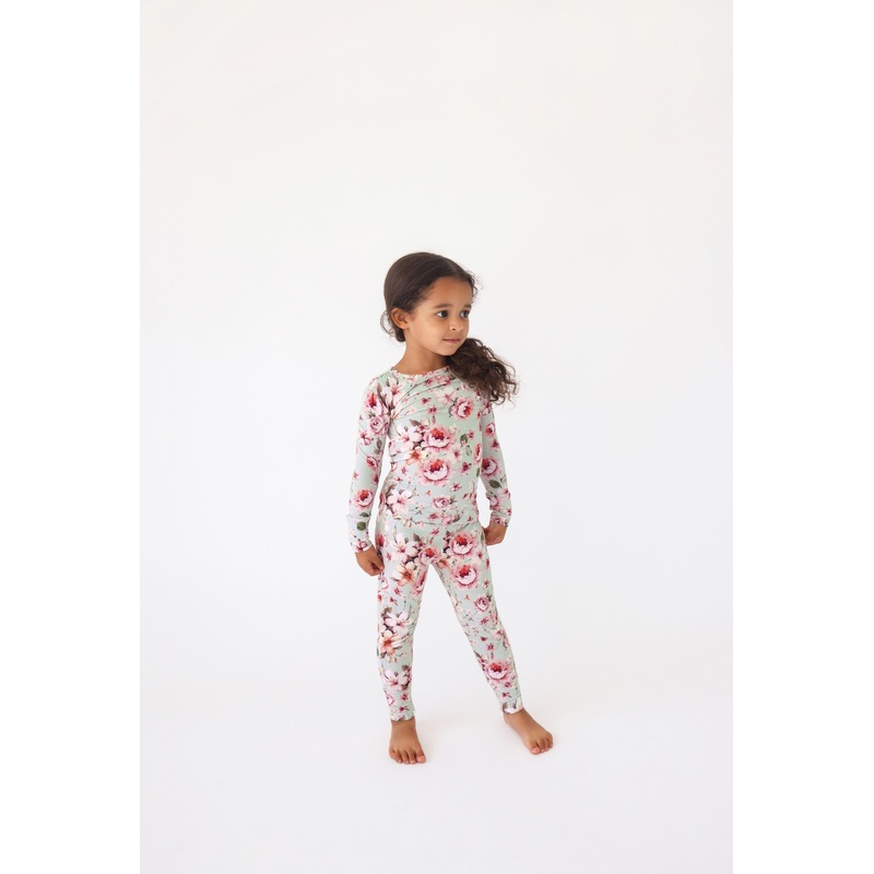 Posh Peanut Millicent Long Sleeve Basic Pajama 12-18M