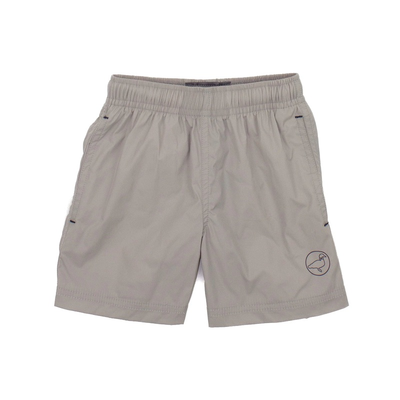 Properly Tied Lucky Duck Drifter Short | Light Grey 2T