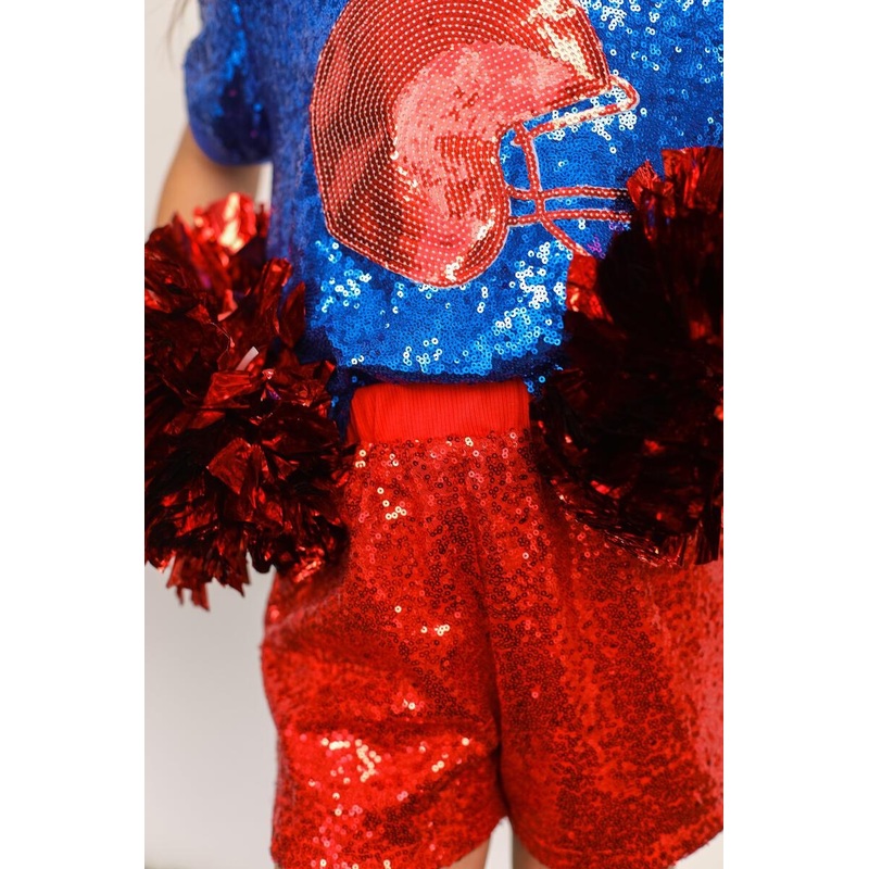 Sequin Short | Red 2T