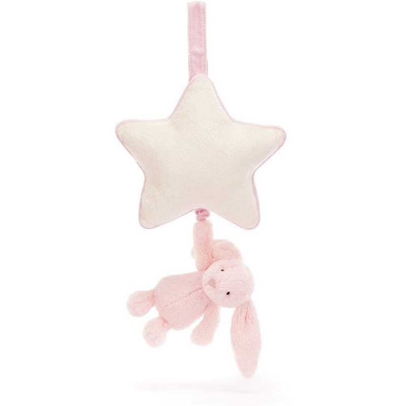 Jellycat Bashful Pink Bunny Musical Pull