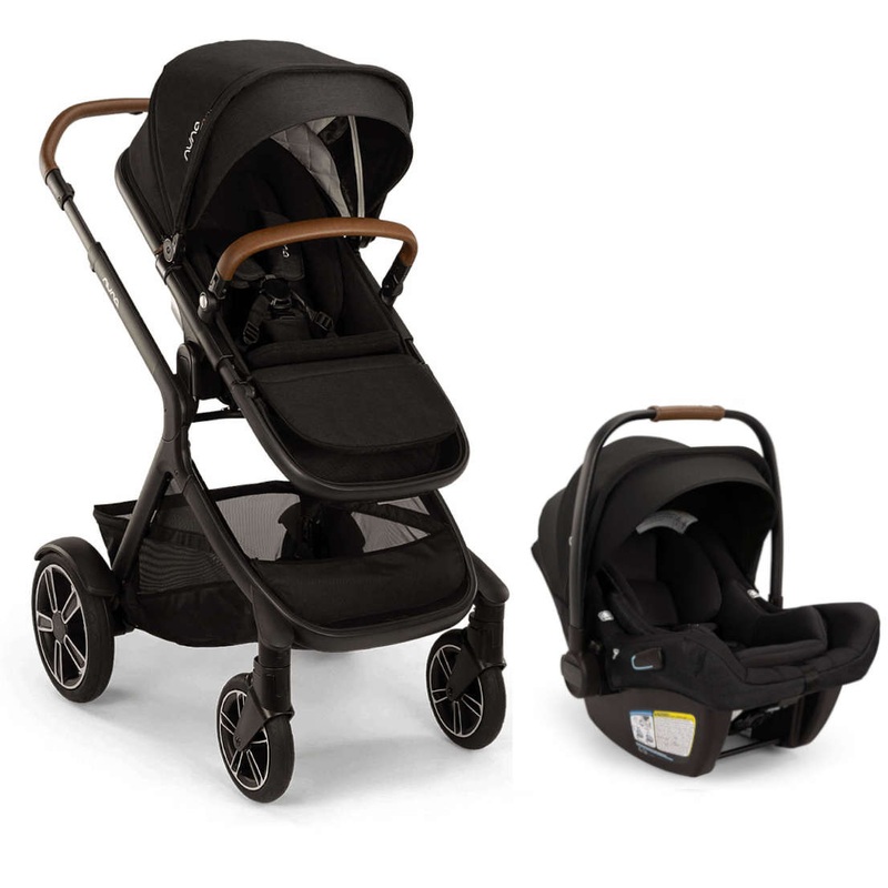 Nuna Demi Next Stroller + Pipa Aire RX Infant Car Seat Travel System Caviar