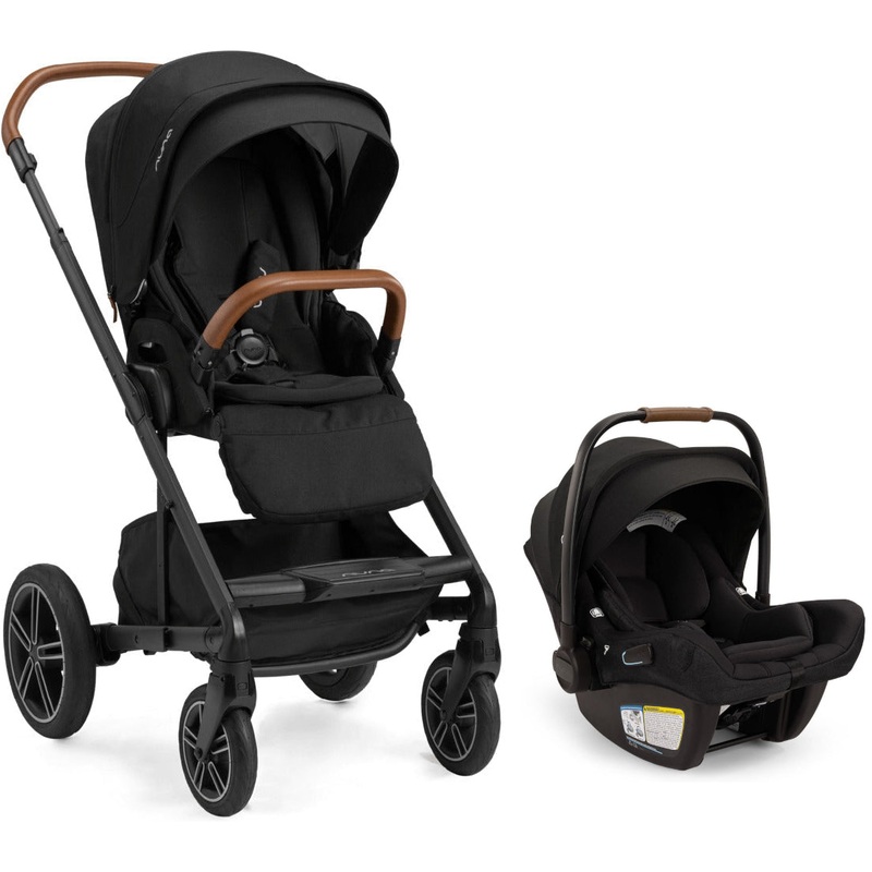 Nuna MIXX Next Stroller + PIPA Aire RX Infant Car Seat Travel System Caviar