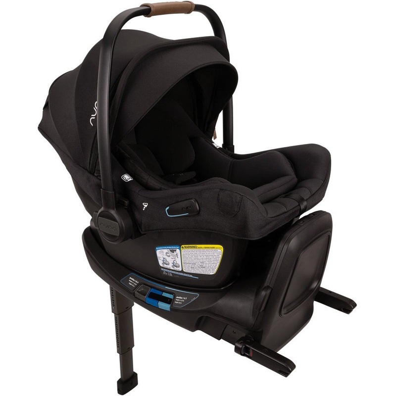Nuna PIPA Aire RX Infant Car Seat + RELX Base Caviar