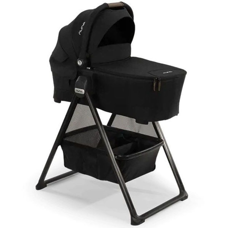 Nuna SWIV & TRIV Bassinet + Stand Caviar
