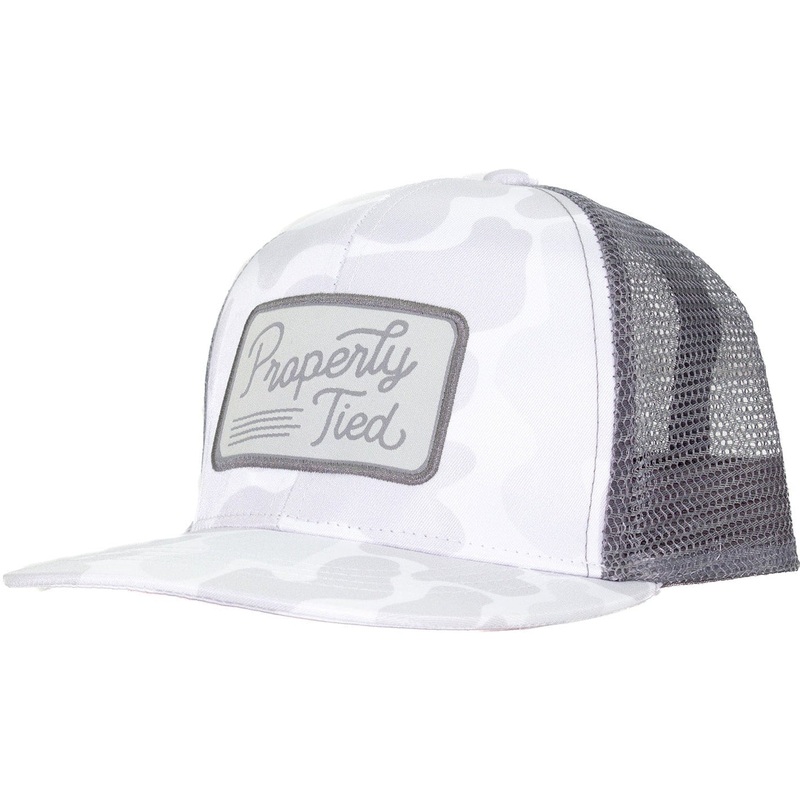 Properly Tied Lucky Duck Sportsman Trucker Hat Polar Camo