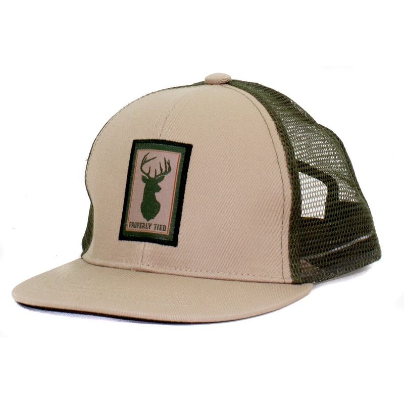 Properly Tied Lucky Duck Trucker Hat Deer Mount