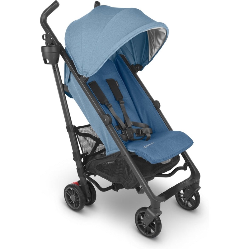 UPPAbaby G-Luxe Stroller Charlotte (Coastal Blue Mlange/Carbon Frame)