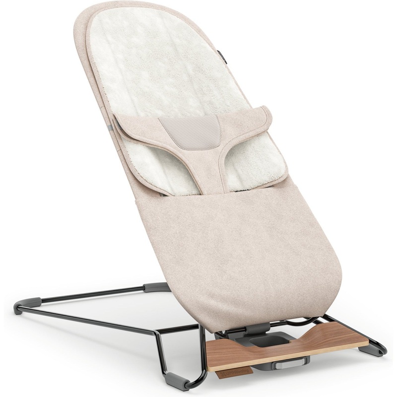 UPPAbaby Mira 2-in-1 Bouncer & Seat Charlie (Sand Mlange | Black Frame | Walnut Wood)