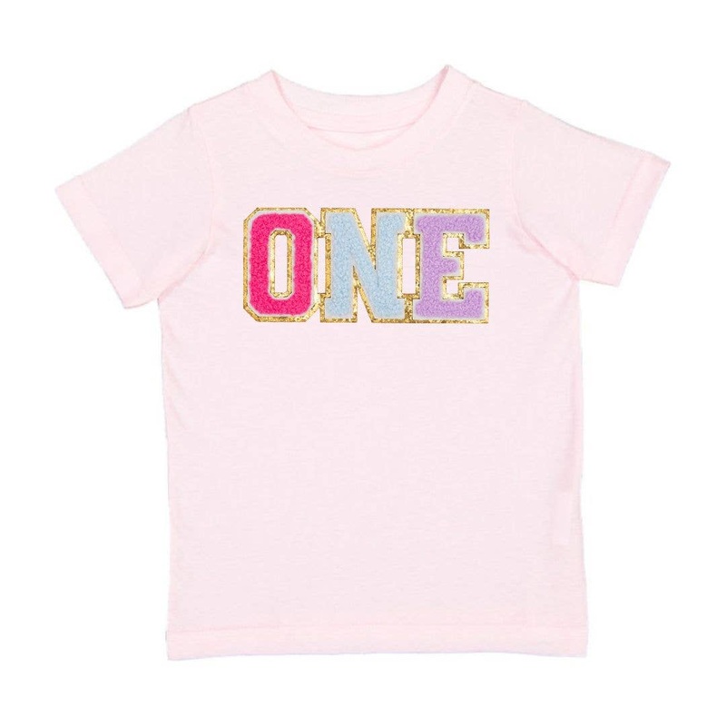 First Birthday Patch Short Sleeve T-Shirt 12-18M