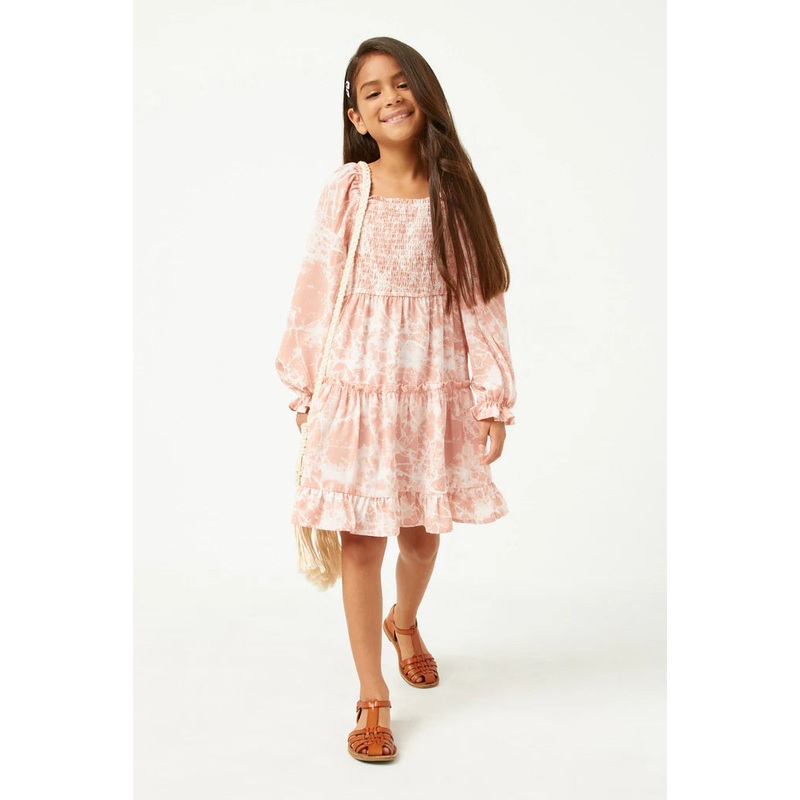 Mauve Tie Dye Dress Youth Small