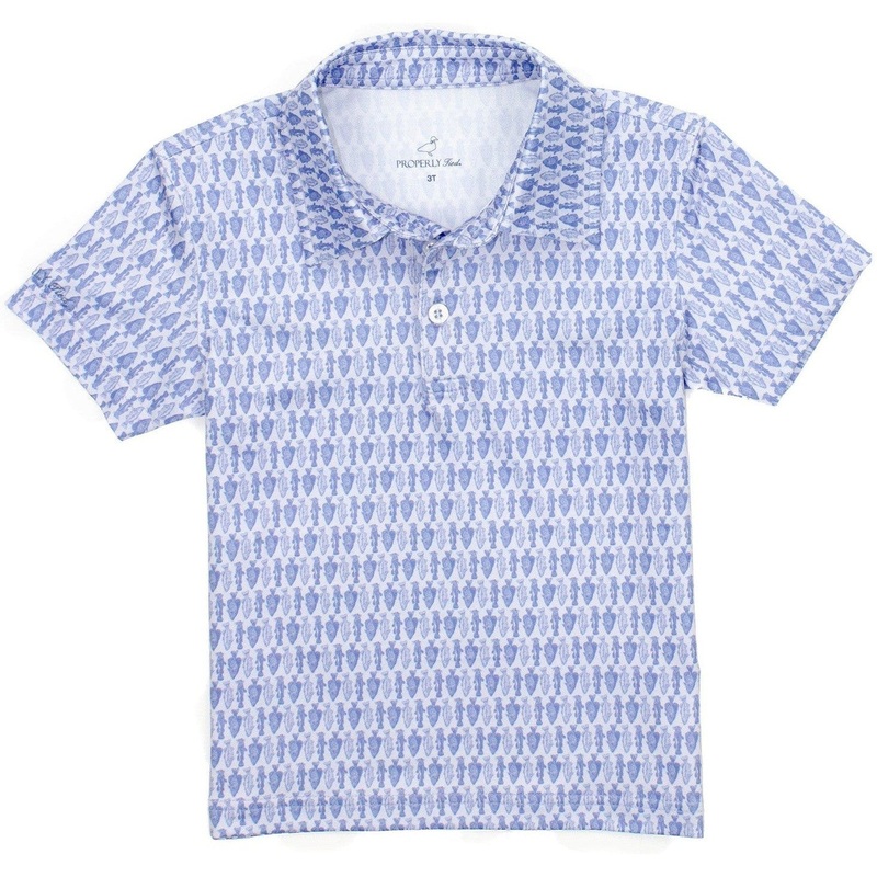 Properly Tied Boys Inlet Polo | Fisherman’s Paradise 2T