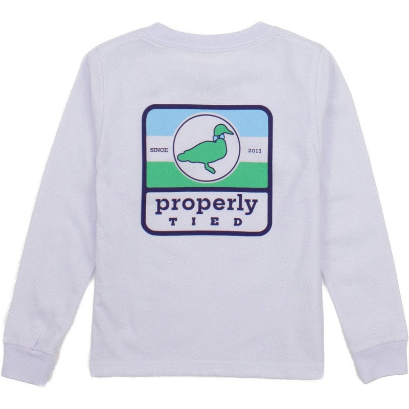 Properly Tied Boys Sign Logo Long Sleeve 2T