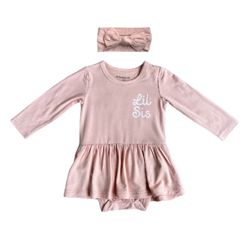 Ruffle Bodysuit Dress Set – Lil Sis 0-3M