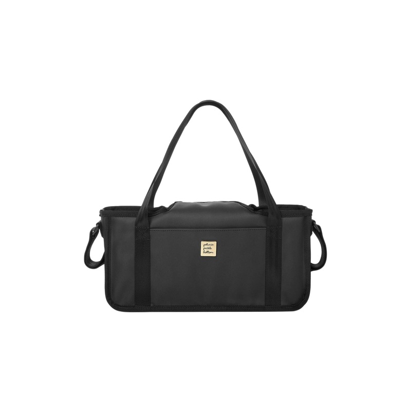 Wander Stroller Caddy in Black Matte Leatherette