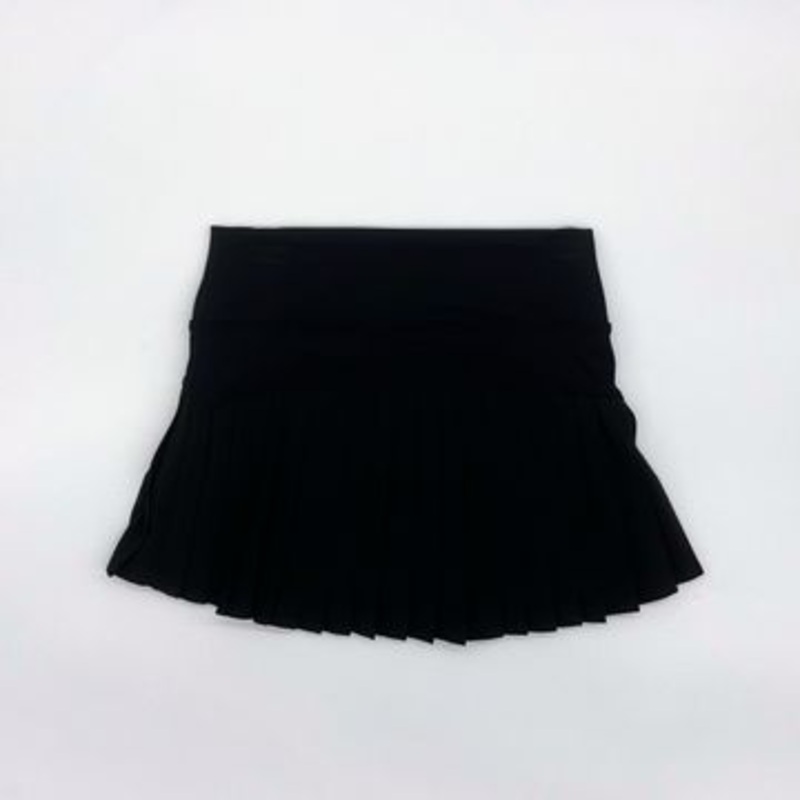Black Athletic Pleat Skirt 2T