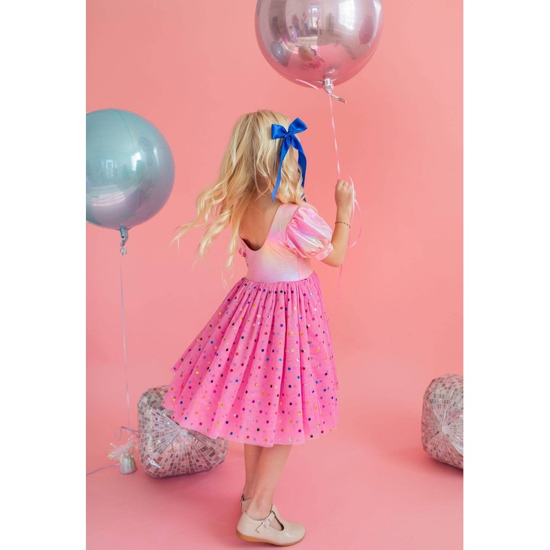 Diana Dress in Pink Confetti Lam 2T