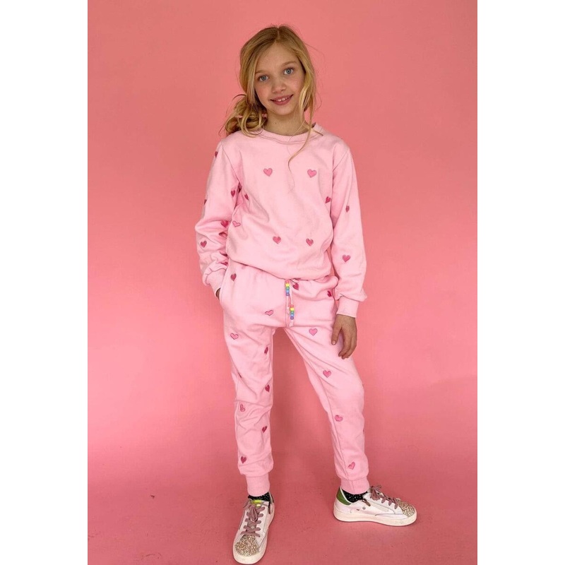 Lola + The Boys Full Hearts Jogger Set 2