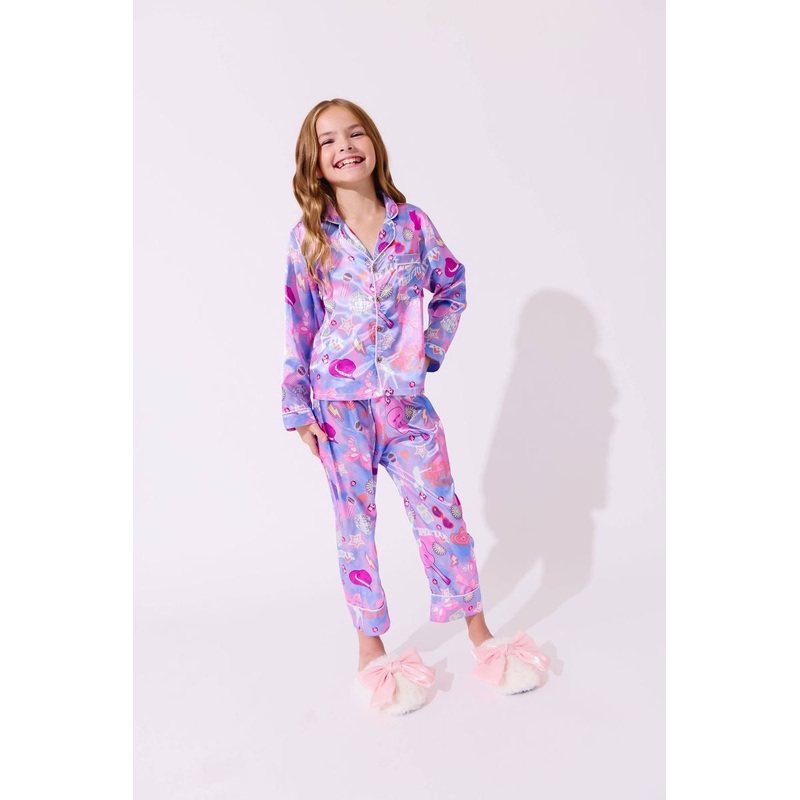 Lola + The Boys Swiftie Lovers Silk Set 4