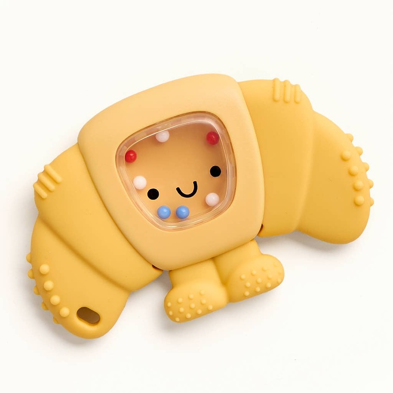 *NEW OPTION* Sweetie Shake Plus – Teething + Rattle Toy: Croissant
