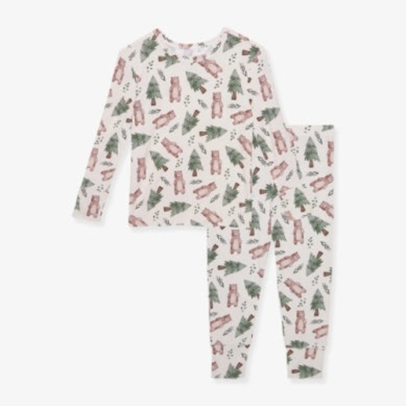 Posh Peanut Beary Long Sleeve Basic Pajama 6-12M