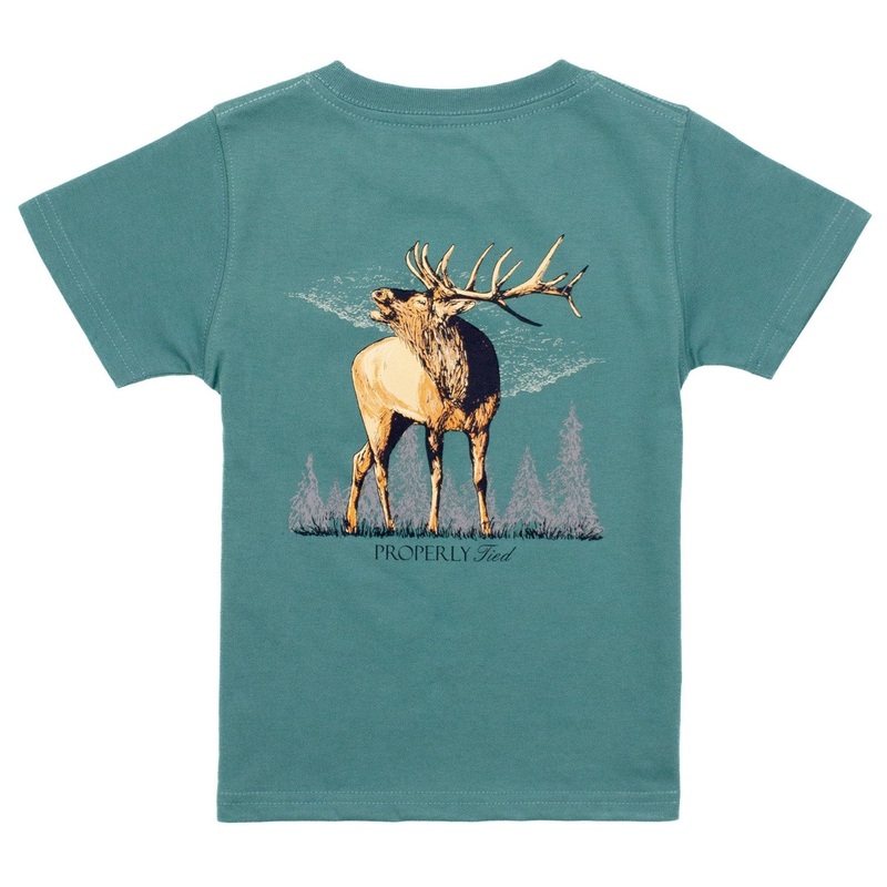 Properly Tied Boys Elk Short Sleeve 2T