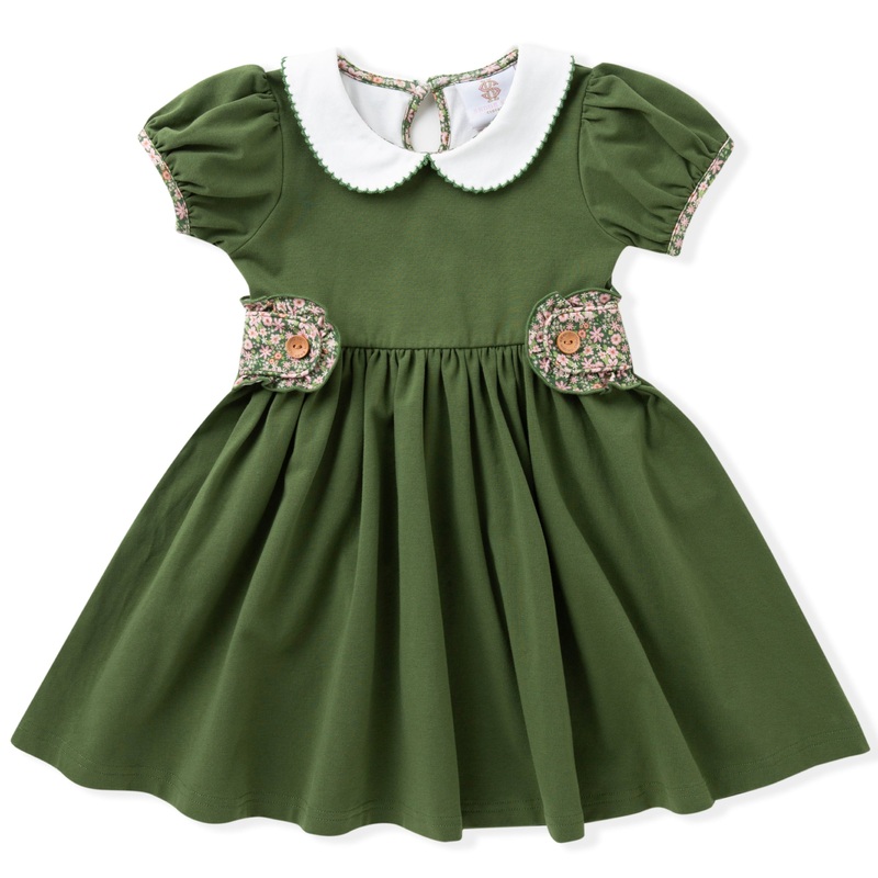 Swoon Baby Clothing Olive Proper Gwen Dress 2T